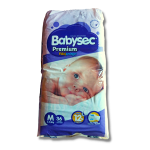 Pañales Babysec Premium Flexiprotect M 36un