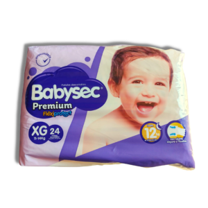 Pañales Babysec Premium Flexiprotect XG 24un