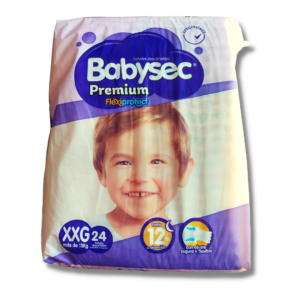 Pañales Babysec Premium Flexiprotect XXG 24un
