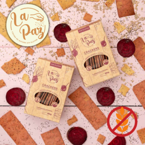 Galletitas La paz Crackers de Chía y Remolacha 180g (SIN GLUTEN)
